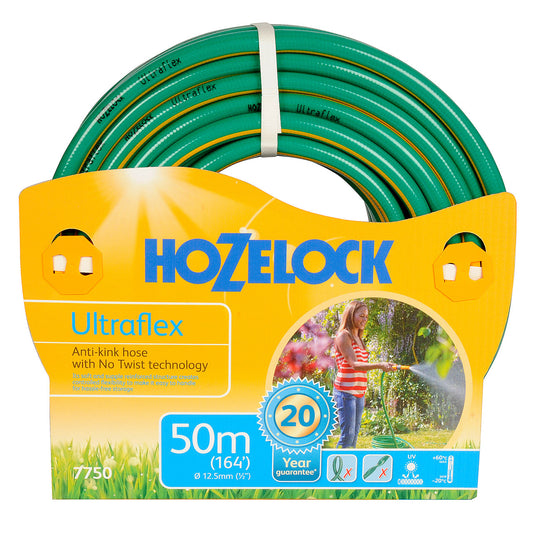 Hozelock 7750 Ultraflex Hose 12.5mm × 50 Metres