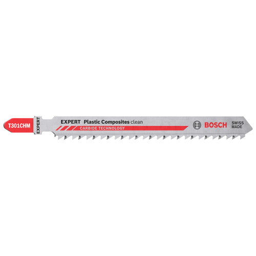 Bosch T301CHM EXPERT Clean Jigsaw Blade for Plastic Composites 117mm (Pack of 3)
