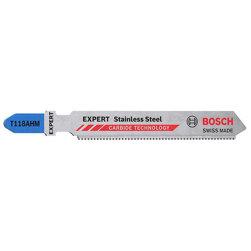 Bosch T118AHM EXPERT Jigsaw Blade for Stainless Steel 83mm (Pack of 3)
