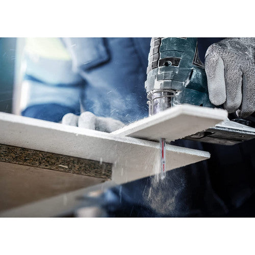 Bosch T141HM EXPERT Jigsaw Blade for Fibre Plaster 100mm (Pack of 3)