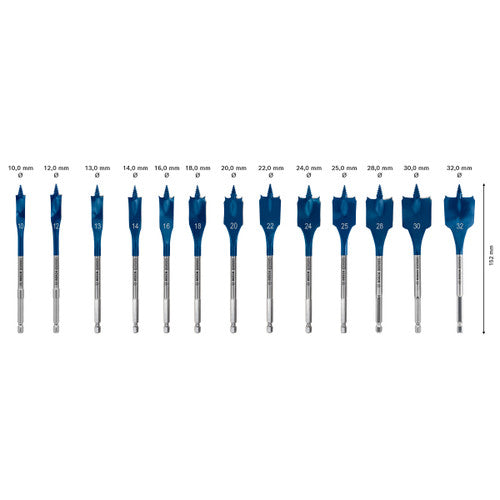 Bosch 2608900336 EXPERT Self Cut Speed Spade Drill Bit Set (13 Piece)