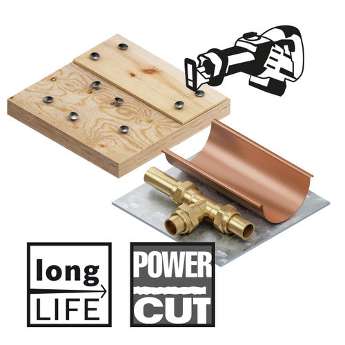 Bosch S3456XF Progressor Reciprocating Saw Blade for Wood & Metal 200mm (Pack of 5)