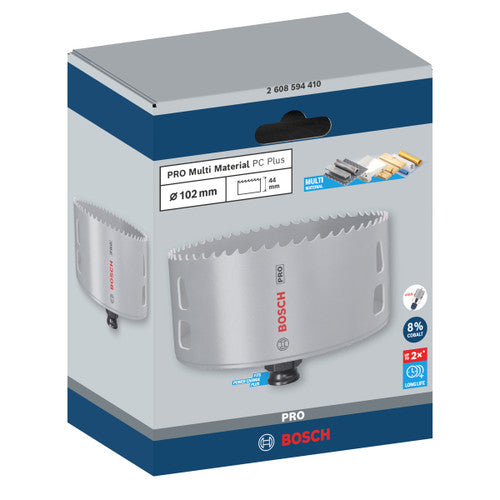 Bosch 2608594410 PRO Multi-Material PC Plus Hole Saw 102mm