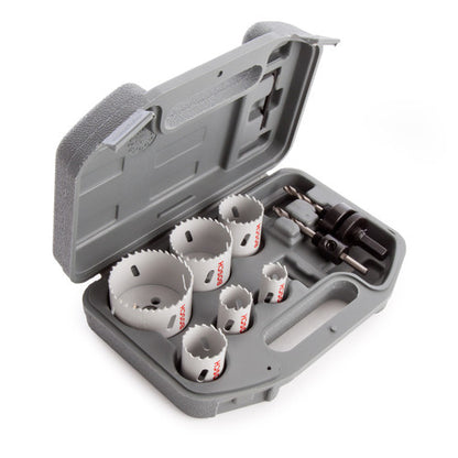 Bosch 2608580804 HSS Bi-Metal Hole Saw Set for Electricians 20 – 64mm (9 Piece)