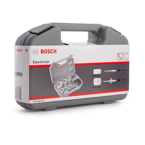 Bosch 2608580804 HSS Bi-Metal Hole Saw Set for Electricians 20 – 64mm (9 Piece)