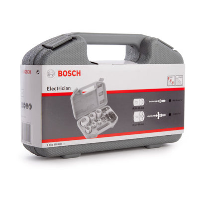Bosch 2608580804 HSS Bi-Metal Hole Saw Set for Electricians 20 – 64mm (9 Piece)
