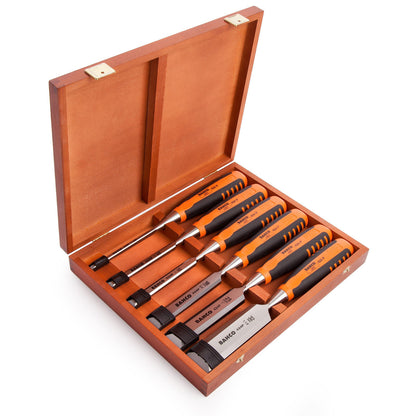Bahco 424P-S6-EUR Chisel Set in Wooden Box (6 Piece)
