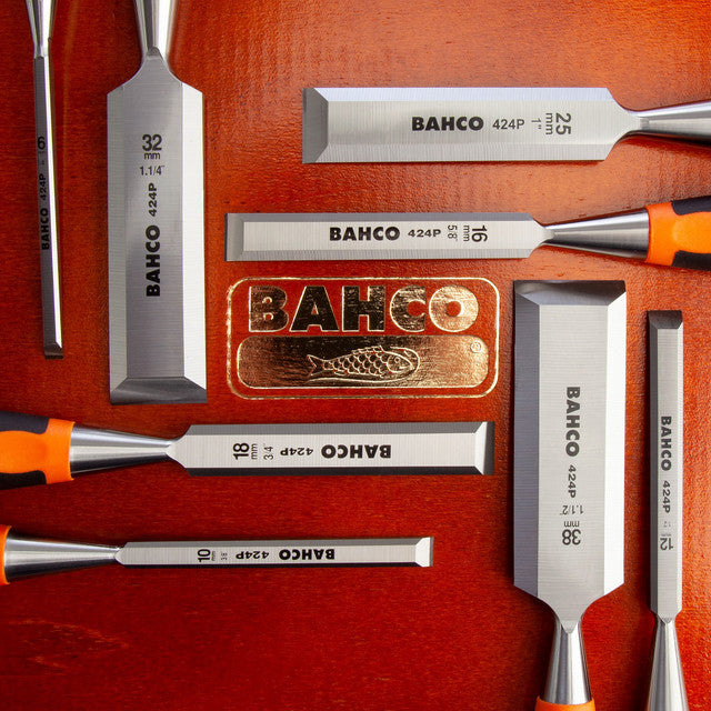 Bahco 424P-S8-EUR Chisel Set in Wooden Box (8 Piece)