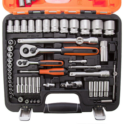 Bahco S910 Square Drive Socket & Combination Spanner Set (92 Piece)