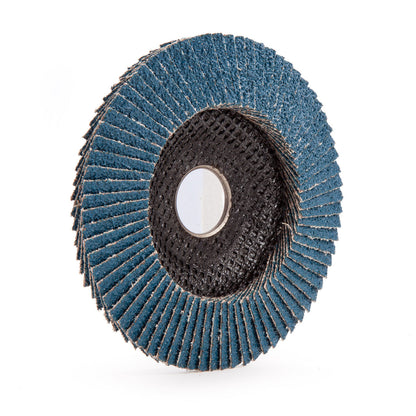 Abracs ABFZ115B040 Pro Zirconium Flap Disc 40 Grit × 115mm (Pack of 5)