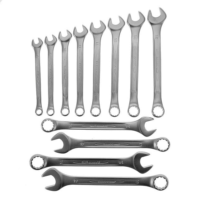 Bahco 111M/SH12 Flat Combination Wrench Set 8 – 19mm (12 Piece)