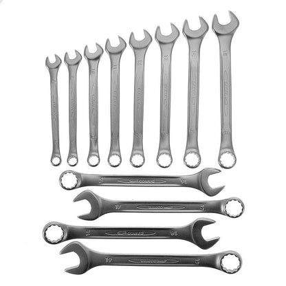 Bahco 111M/SH12 Flat Combination Wrench Set 8 – 19mm (12 Piece)