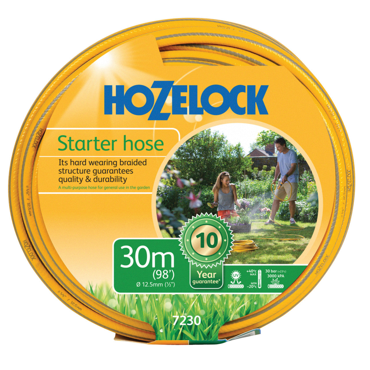 Hozelock 7230 Starter Hose 12.5mm × 30 Metres