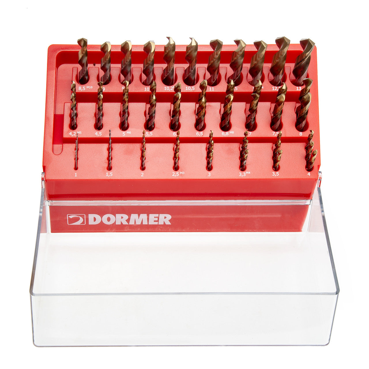 Dormer A099DRILLBOYXL A002 HSS TiN-Tip Jobber Drill Bit Set (55 Piece)