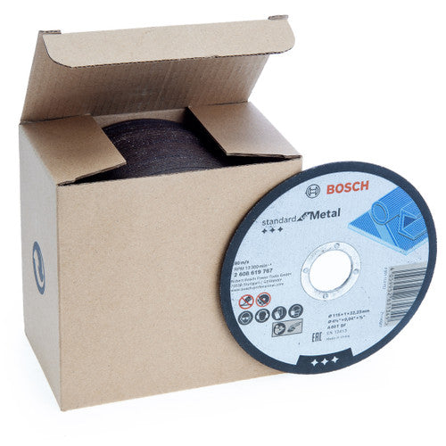 Bosch 2608619767 Standard for Metal Cutting Disc 115mm (Box of 50)