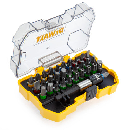 Dewalt DT7969M Merchandiser Display Case of 12 × Screwdriver Bit Set 25mm (32 Piece)