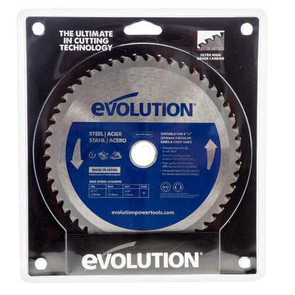 Evolution M210TCT-50CS TCT Mild Steel Cutting Circular Saw Blade 210 × 25mm × 50T
