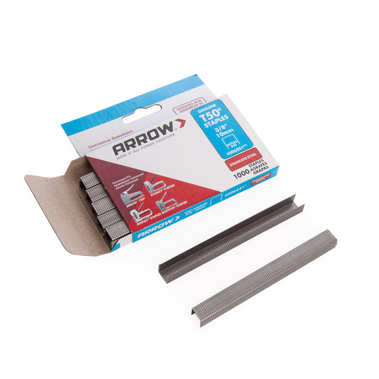 Arrow 506SS1 T50 Heavy-Duty Stainless Steel Staples 10mm (Pack of 1000)