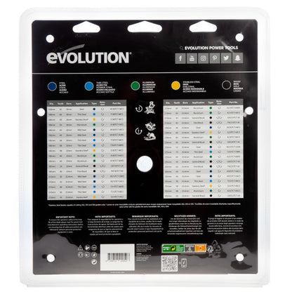 Evolution M355TCT-66CS TCT Mild Steel Cutting Chop Saw Blade 355 × 25mm × 66T