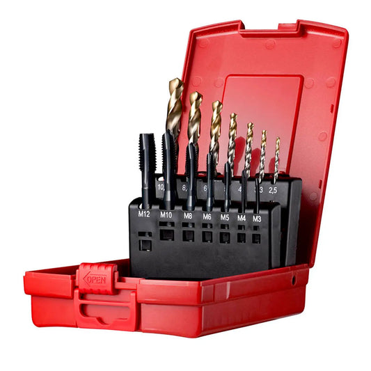 Dormer L113202 HSS Metric Drill & Tap Set (14 Piece)